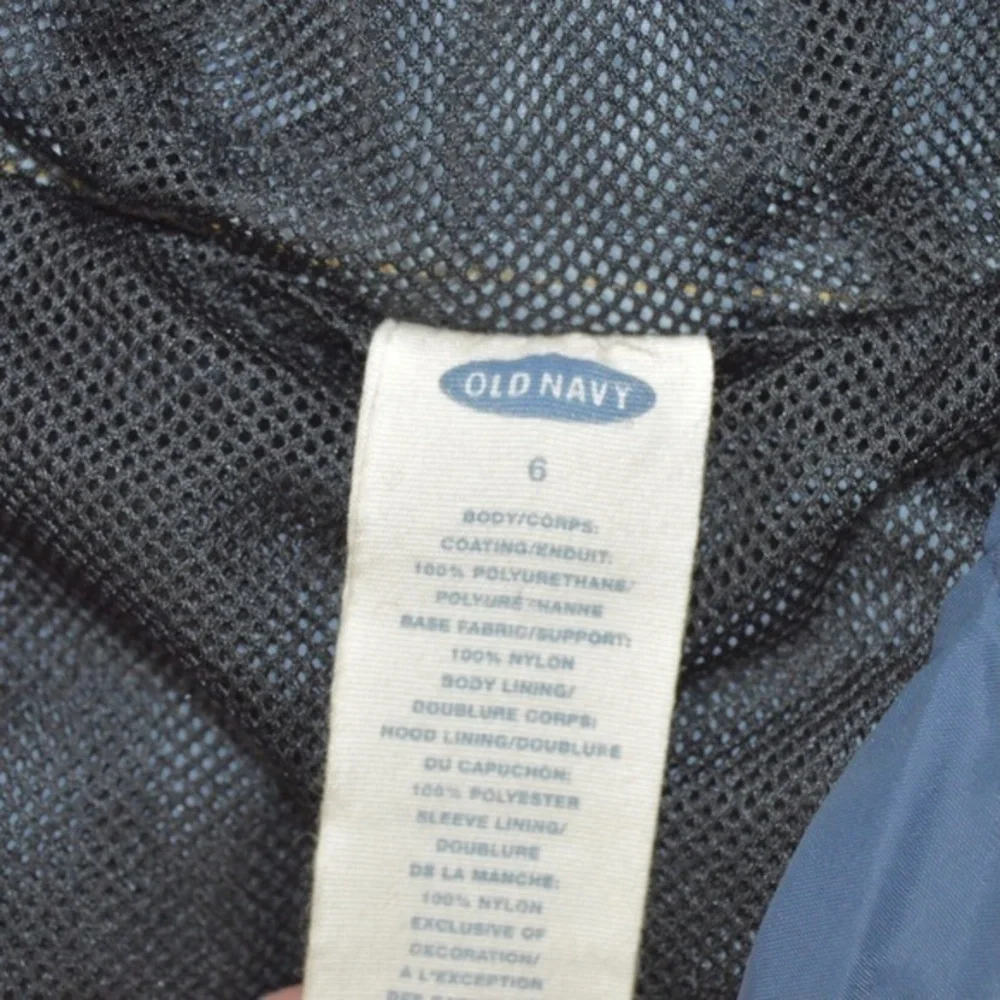 Old Navy Colorblock 1/4 Zip‎ Pullover Hooded Windbreaker Kangaroo Pocket Size 6
